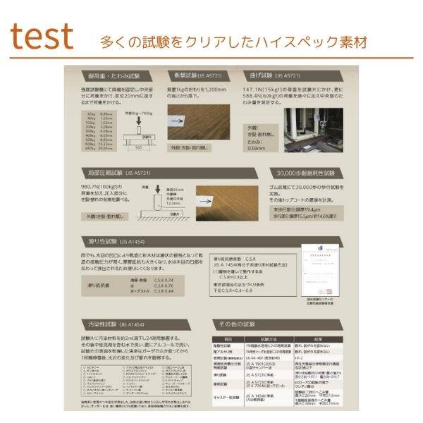 多くの試験をクリアしたハイスペック素材