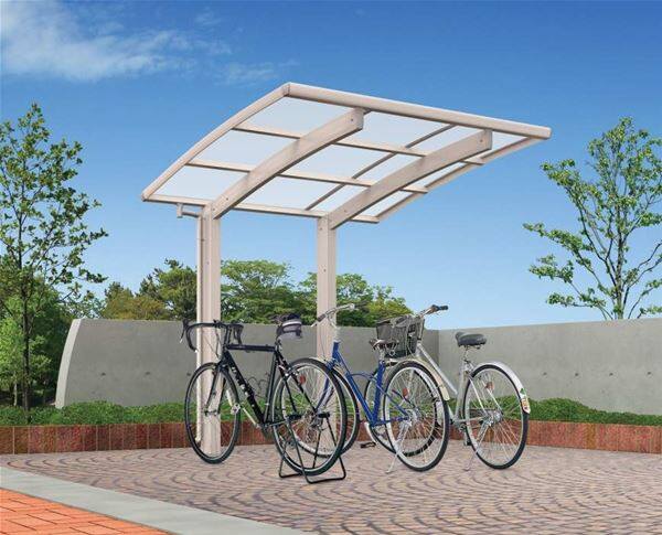 キロスタイル サイクルポート ポリカ屋根 22-21 自転車置き場 (屋根の色選べます） CCY
