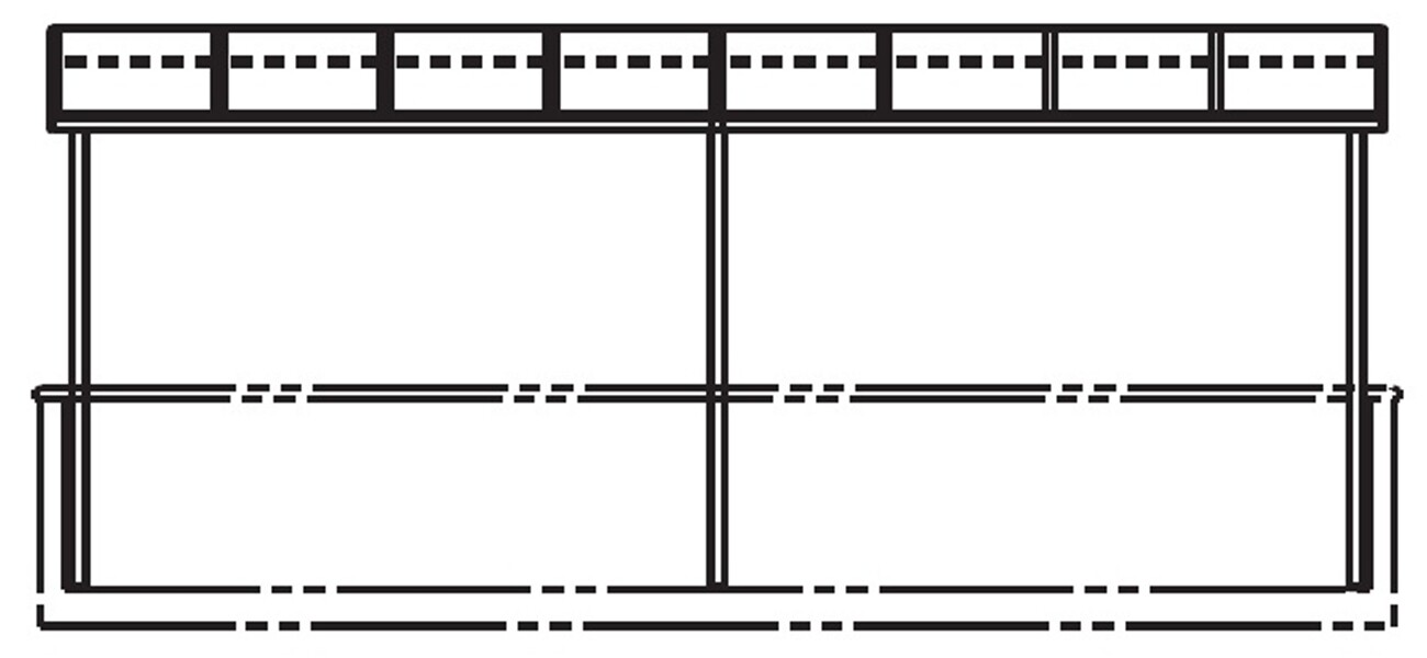 キロスタイルテラス R型屋根 2階用 4間（2.間＋2間）×
