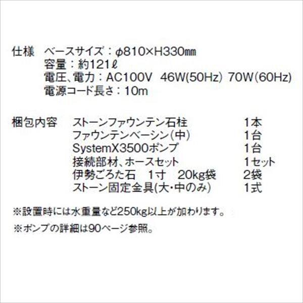 グローベン　モダンポンドセット　ストーンファウンテン　天然石(中)　A60CGA220 【受注生産品です】