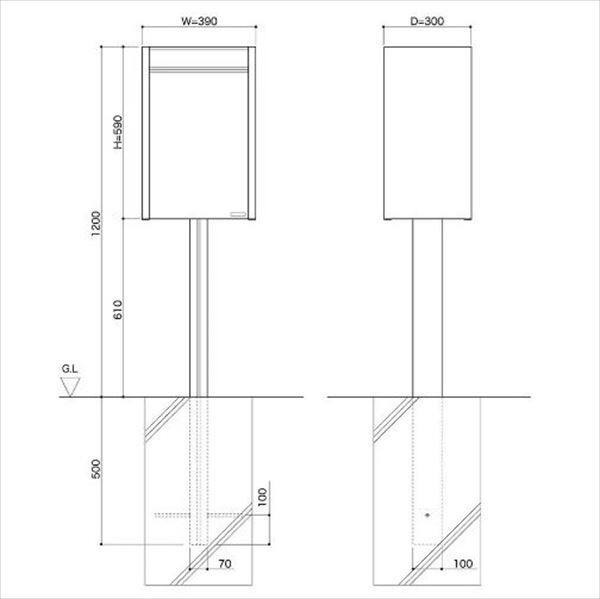 コーワソニア オールステンレスポスト オプション P503・PF503専用