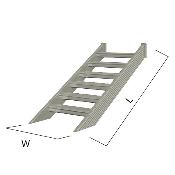 森田アルミ工業 STAIRS ステアーズ 階段本体 階段長さ L1200mm 階段幅