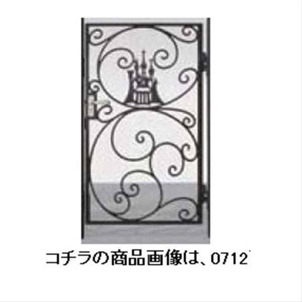 リクシル 新日軽 ディズニー門扉 角門柱式 プリンセスA型（シンデレラ） 0810 片開き ブラック