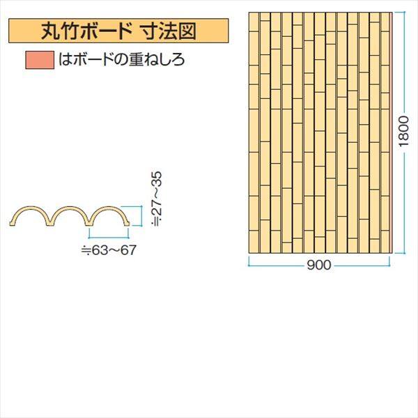 タカショー eco-バンブーユニット 建仁寺垣 H1500 パネル (片面) ＊柱