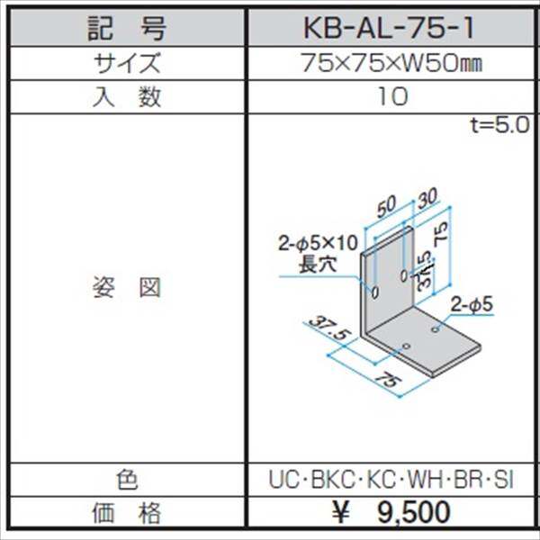 三協アルミ α-Pro アルファプロ アングルピース （10個入り） 75×75×