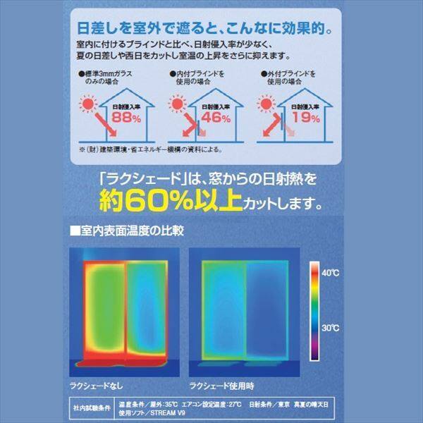 三協アルミ ラクシェード 壁付タイプ 幅W910mm×高さH990mm ライトグレイ