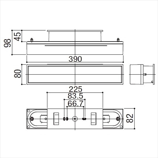 LIXIL ガーデンエクステリア[門まわり] エクステリアライト AC100V ブラケット：LML-6型(390mm遮光タイプ) - 5