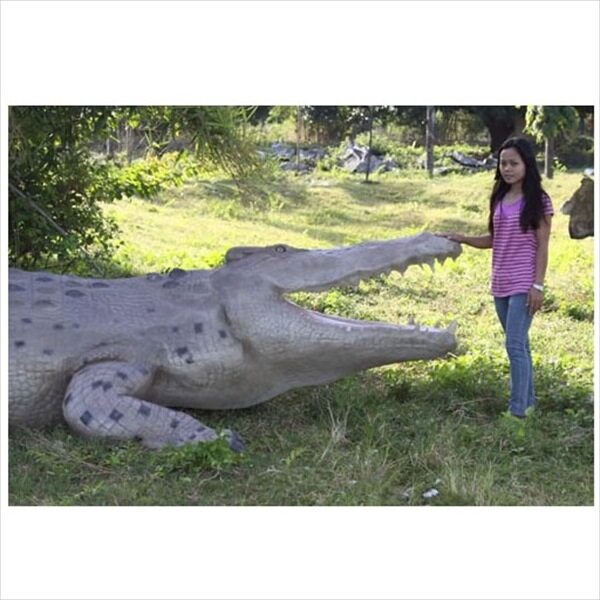 FRP 巨大クロコダイル / Crocodile 28ft fr100097 『動物園オブジェ アニマルオブジェ 店舗・ホテル向け』