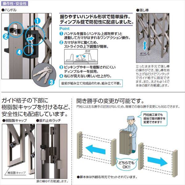 三協アルミ エアリーナ2 両開きセット ノンキャスター 標準柱 44W H