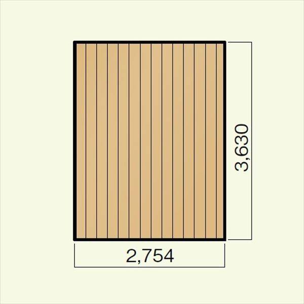 キロスタイルデッキ 木質樹脂タイプ 1.5間×12尺（3630） 幕板A 高