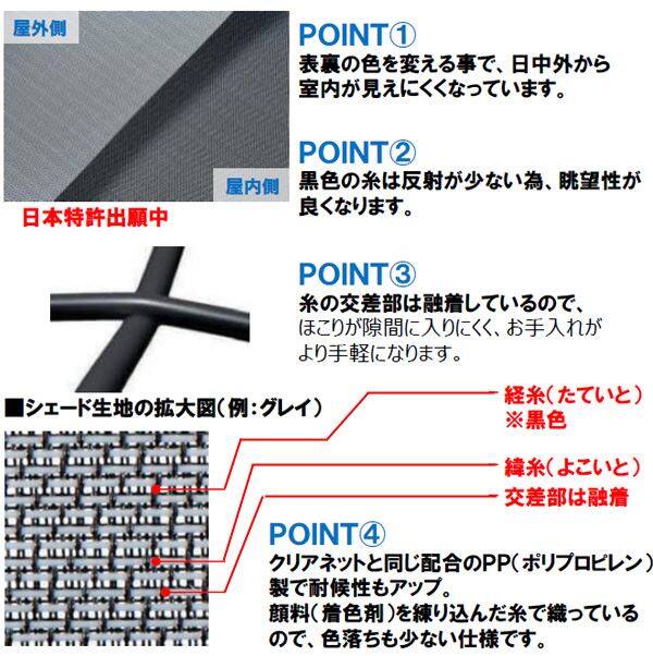 YKKAP アウターシェード 本体 １枚仕様 幅1930mm×高さ3100mm オレンジ