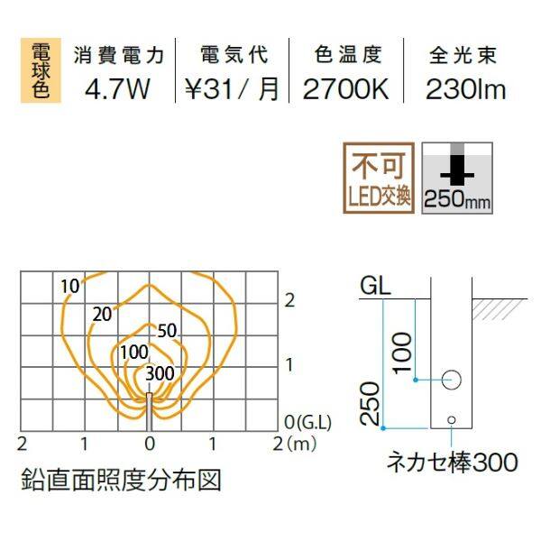 タカショー エバーアートポールライト 20型 HFD-D97B ＃71289200 100V