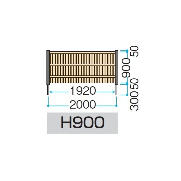 大阪正規 タカショー e-バンブーユニット こだわり竹建仁寺垣 H900用