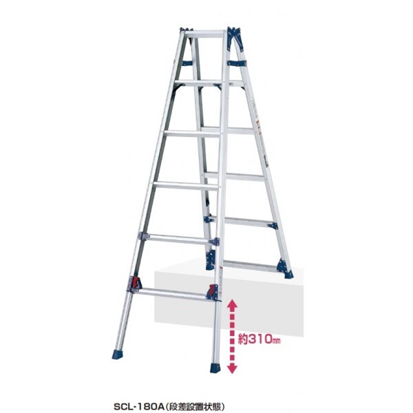 ピカ/Pica ユニット交換式 1連はしご LLS-31 最大使用質量：150kg 全長：3.07m 脚立、はしご、足場