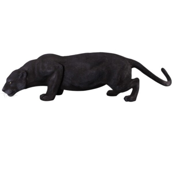 FRP 黒豹の跳躍 / Black Panther fr090011 『動物園オブジェ アニマル 