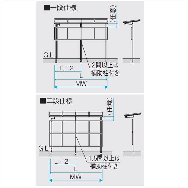 三協アルミ ナチュレ用オプション 前面パネル 二段仕様 1.0間用 関東間