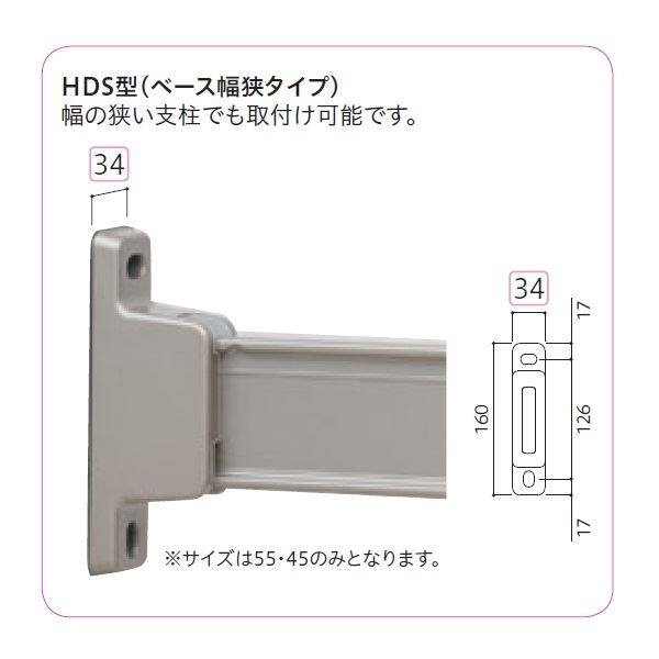 川口技研 ホスクリーン 腰壁用ホスクリーン HDS-55型 ＊2本入り ＃HDS-55-