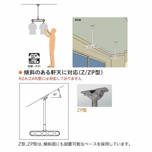 川口技研 ホスクリーン 軒天用ホスクリーン ZP-107型 ＊1セット（2本組