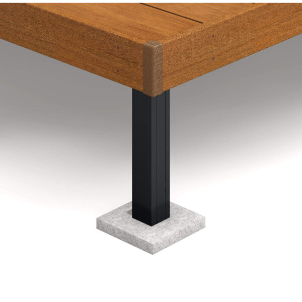 三協アルミ ヴィラウッド 人工木幕板仕様 標準束柱 5.0間×5尺 スタンダードタイプ