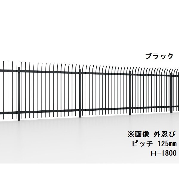 リクシル フェンスAS TH型 内・外忍び コーナー柱 H-800 『アルミ