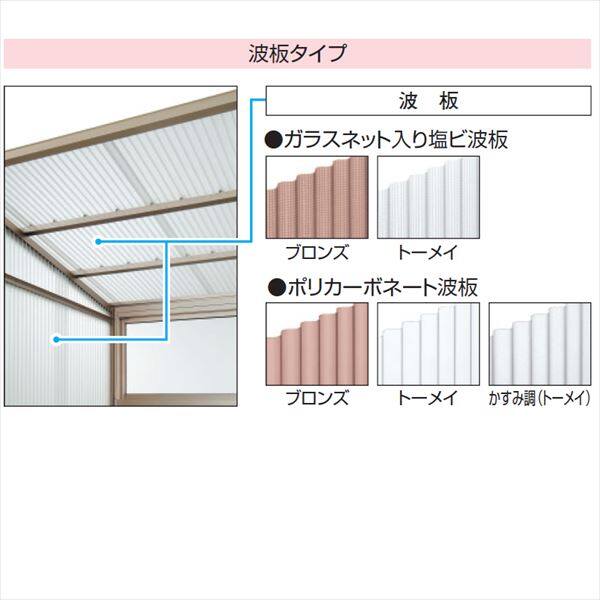 三協アルミ オイトック 4間×6尺 波板タイプ／関東間／H=7