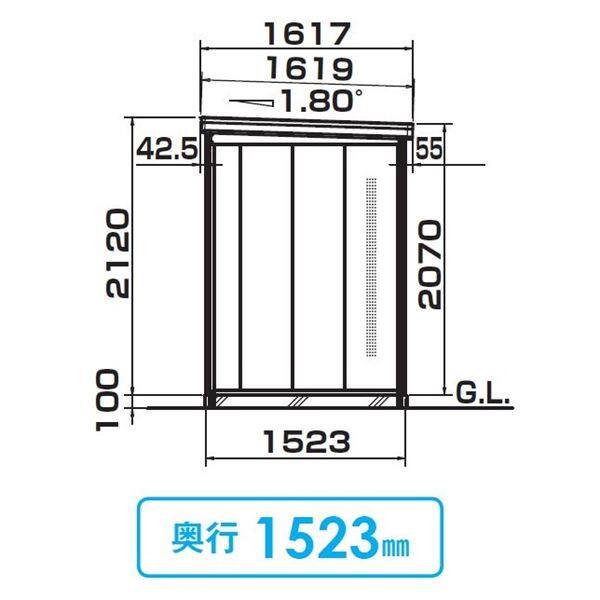 法人様限定 ダイケン クリーンストッカー CK 豪雪型 DM-Z 1315CK-G 『ゴミ袋（45L）集積目安 62袋、世帯数目安 31世帯』『ゴミ収集庫』『ダストボックス ゴミステーション 屋外』 