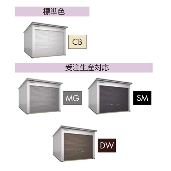 受注生産品 ヨドガレージ ラヴィージュ3 縦連結タイプ VGC-335962H 一般型 背高