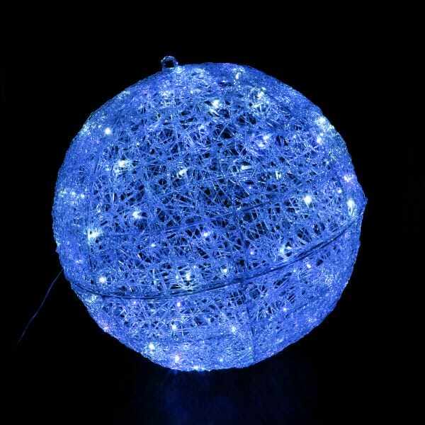 友愛玩具 LEDクリスタル ボールΦ30(ブルー&ホワイト) WG-23390BW
