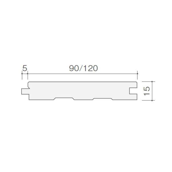 天然木部材 ナラ キャラクターグレード ウレタン塗装 幅90mm 10枚入り (ミディアムブラウン) #PHFL0221 