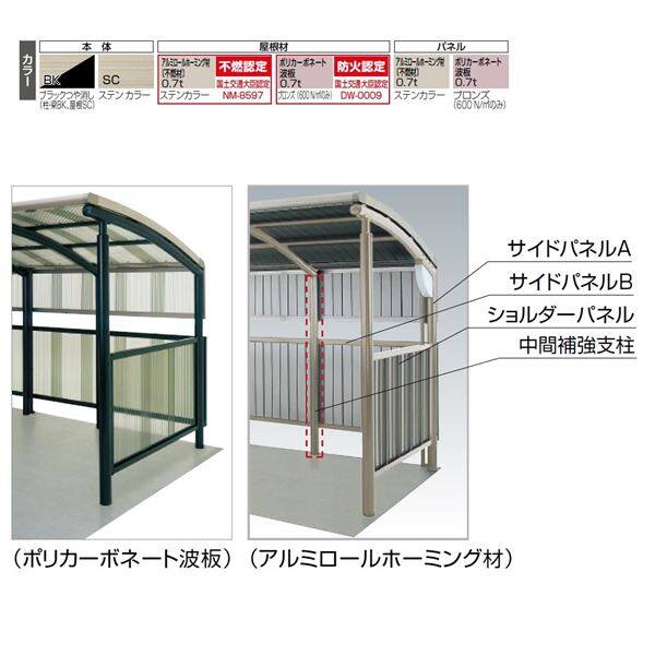 四国化成 サイクルポート SSRオプション クローズタイプ 積雪100cm仕様