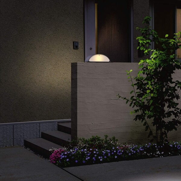 エクステリア 屋外 照明 ライト三協アルミ  照明器具 門灯 MK18型 アーバングレー ブラック 拡散光 - 1